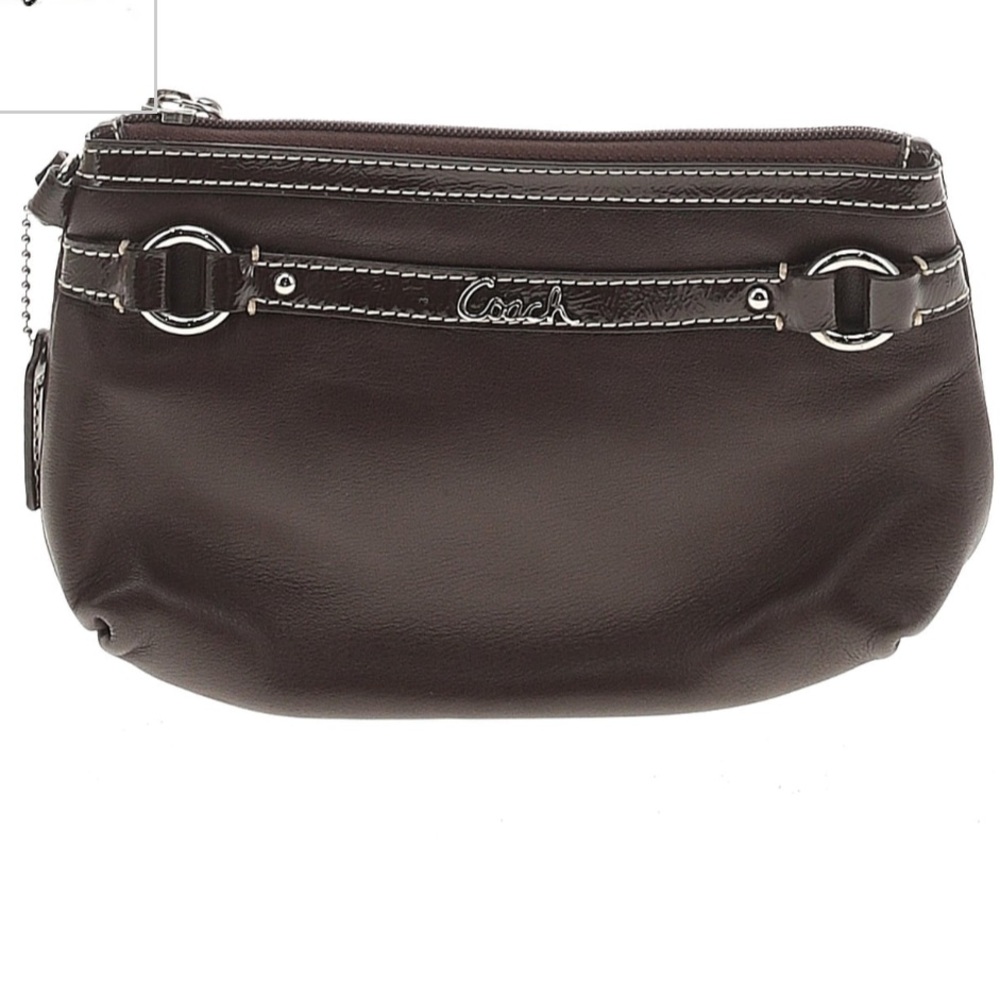 Coach Brown LeatherAshley Wristlet Y2K